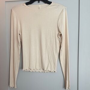 Gentle Fawn Cream Long Sleeve Top